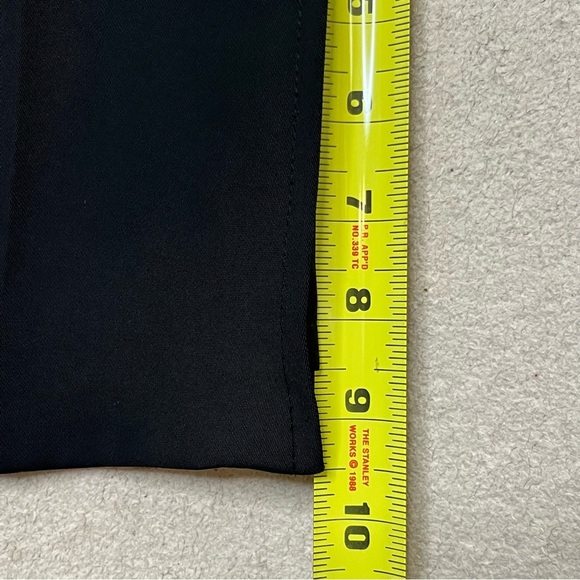 Open Edit Classic Trouser Pants-Black-Womens S-Elastic/Zipper Waist-Slit Leg-NEW - Picture 11 of 15